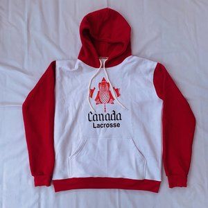 BNWT Original Handmade Canada Lacrosse Hooded Sweatshirt.